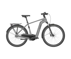 Elcykel hybrid Bergamont E-Horizon N5e FH Belt Gent SAMPLE Matt Titanium Silver