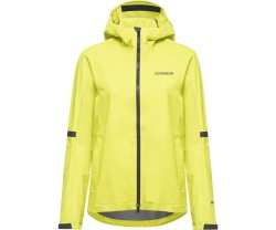 Cykeljacka GOREWEAR Lupra GORE-TEX 2.0 Hooded Jacket Womens Lime Yellow