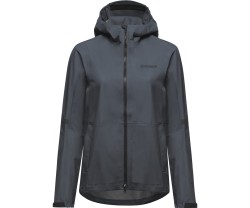Cykeljacka GOREWEAR Lupra GORE-TEX 2.0 Hooded Jacket Womens Lab Graphite