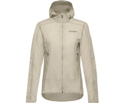 Cykeljacka GOREWEAR Fernflow Hooded Windbreaker Womens Tech Beige