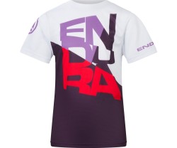 Cykeltröja Endura Barn SingleTrack Core Tee Aubergine