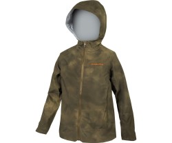 Cykeljacka Endura Barn MT500 JR Waterproof Jacket Tweed Green