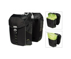 Väska Basil Miles Double Bag 32L Black Lime