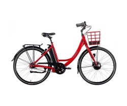 Elcykel Ecoride Ambassador 3 Framhjulsmotor Fotbroms Red