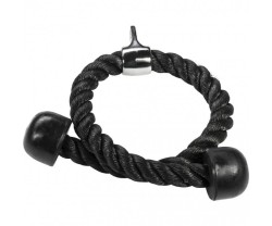 Multigym tarvikkeet Gorilla Sports Triceps köysi 85 musta