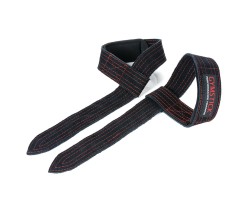Lindor & Lyftremmar Gymstick Lifting Straps Leather black/red