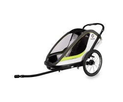 Cykelvagn Hamax Breeze 1 barn grön/vit
