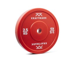 Kraftmark International Painolevyt 50mm Olympic technique red 5 kg