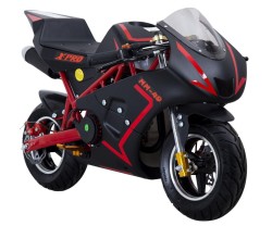 X-Pro Mini-Moped MM49 Minimoto  black/red