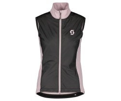 Pyöräilyliivi Scott Naisten Gravel Warm Merino makea vaaleanpunainen/musta