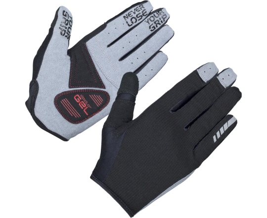 Handskar GripGrab Shark Padded Full Finger svart