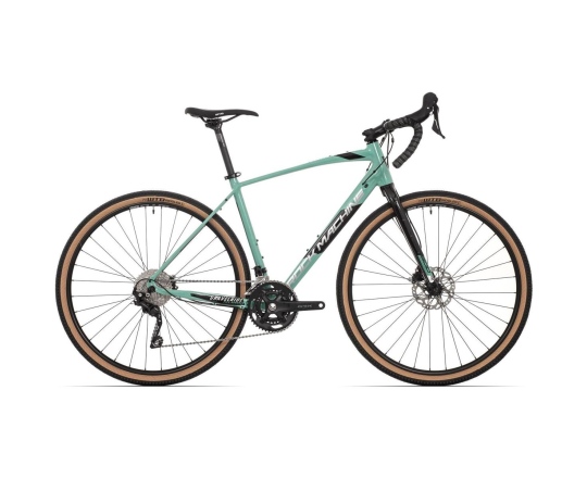 Gravelbike Rock Machine Gravelride 500 grön/silver/svart