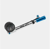 Dämparpump XLC Pu-H03 High Air Pro Med Analog Tryckmätare (Manometer) silver/blå