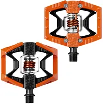 Cykelpedaler Crankbrothers Double Shot orange/svart inkl. pedalklossar