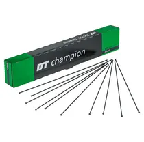 Eker DT Swiss Champion Straightpull Rund 2/2 mm 298 mm svart styck
