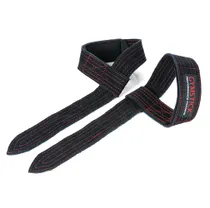 Lindor & Lyftremmar Gymstick Lifting Straps Leather black/red