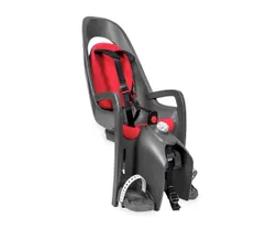 Cykelsits Hamax Caress med Paketh&aring;llarf&auml;ste Gr&aring;/R&ouml;d