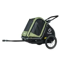 Cykelvagn För Hund Hamax Pluto M grön/svart