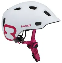 Cykelhj&auml;lm Hamax Thundercap vit/rosa 