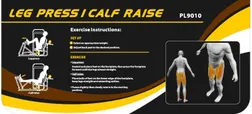 Styrkemaskiner - Ben Impulse Leg Press / Calf Raise 
