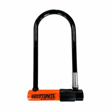 U-lukko Kryptonite Evolution Standard SSF-hyväksytty 10.2x22.9cm musta/oranssi