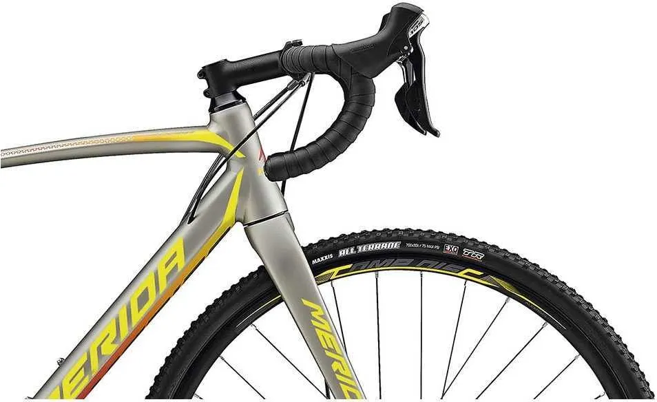 Merida Cyclo Cross 400 titan/gul/röd - Racer, Gravel & Triathlon