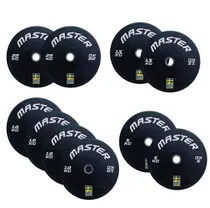Viktskiva Bumper Master Fitness Bumper Set 120 Kg Skiteam