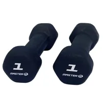 Käsipainot Neopreeni/Vinyyli Master Fitness Neopreeni käsipainot I Par 4 musta
