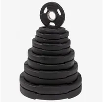 Viktskiva Master Fitness Gummiklädd Skiva Deluxe 20 KG