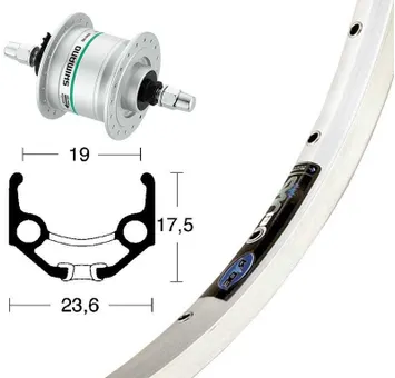 FRAMHJUL 622 DB MED DYNAMONAV 2,4WATT