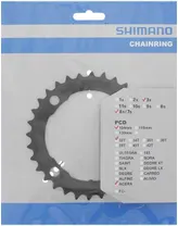 Drev Shimano FC-M361 104 bcd 7/8 växlar 32T svart