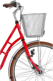 Utrustad med korg, stänkskärmar och belysning