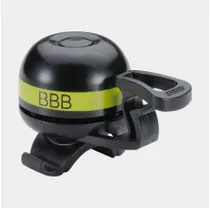 Soittokello BBB EasyFit Deluxe &Oslash;32mm m&auml;ssing musta/Keltainen
