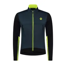 Cykeljacka Rogelli Cadence Svart/Gul/Blå