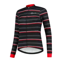 Cykeljacka Rogelli Stripe Women Svart/Röd