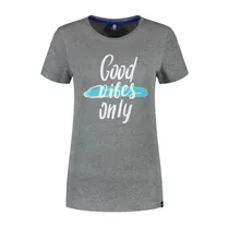 Fritidströja Rogelli Graphic T-shirt Women Grå/Blå