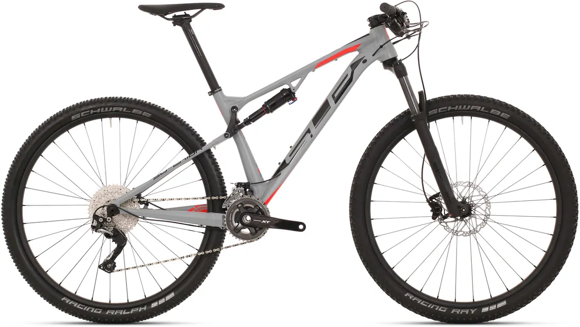 Superior XF 919 matt grå/svart/neonröd Trail Mountainbikes