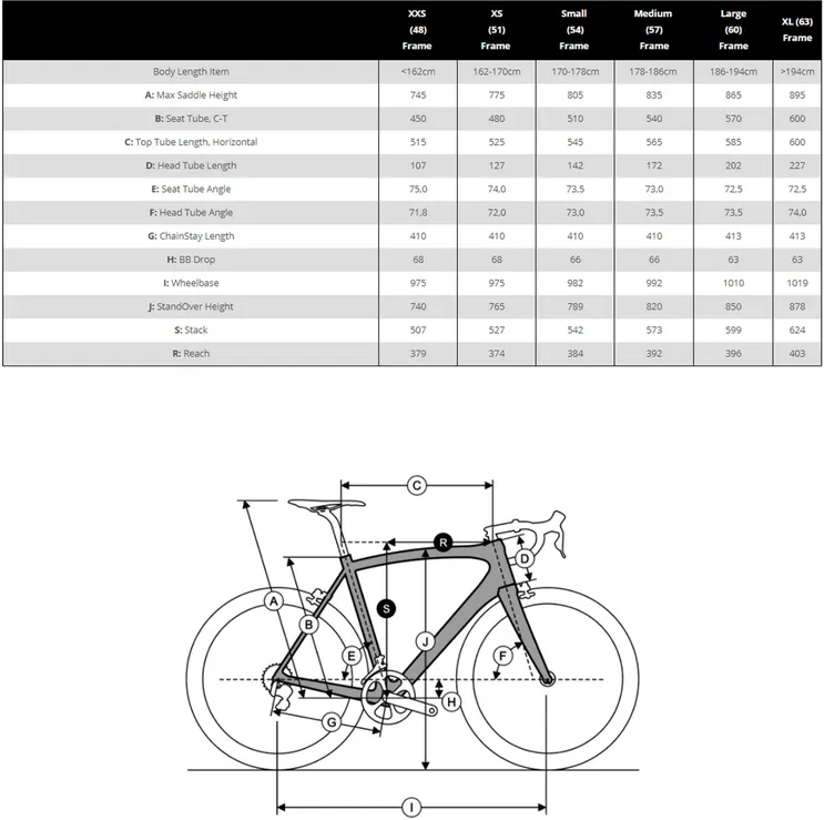Frame Ridley Liz C 105 Ridley Liz SL Disc Shimano 105 ML HDB Road