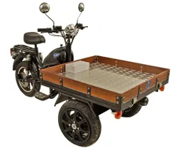 Flakmoped MGB Delivery  2*1500W Framhjulsdriven black