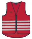 Reflexväst Abus Lumino Day Vest Röd
