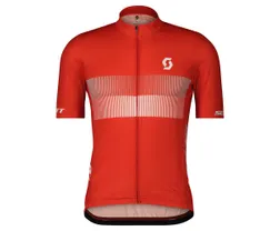 Cykeltröja Scott RC Team 10 SS fiery red/white