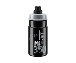 Flaska Elite Jet Black Grey Logo 350ml