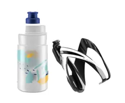 Flaskst&auml;llskit Elite CEO Black Glossy +Bottle Jet 350ml Clear Log Blue