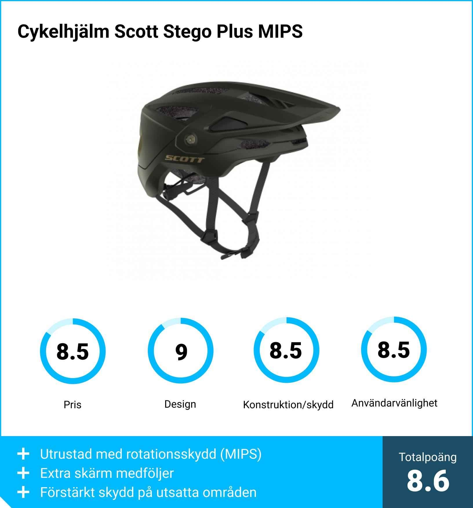 MTB hjälm test - Cykelhjälm Scott Stego Plus MIPS
