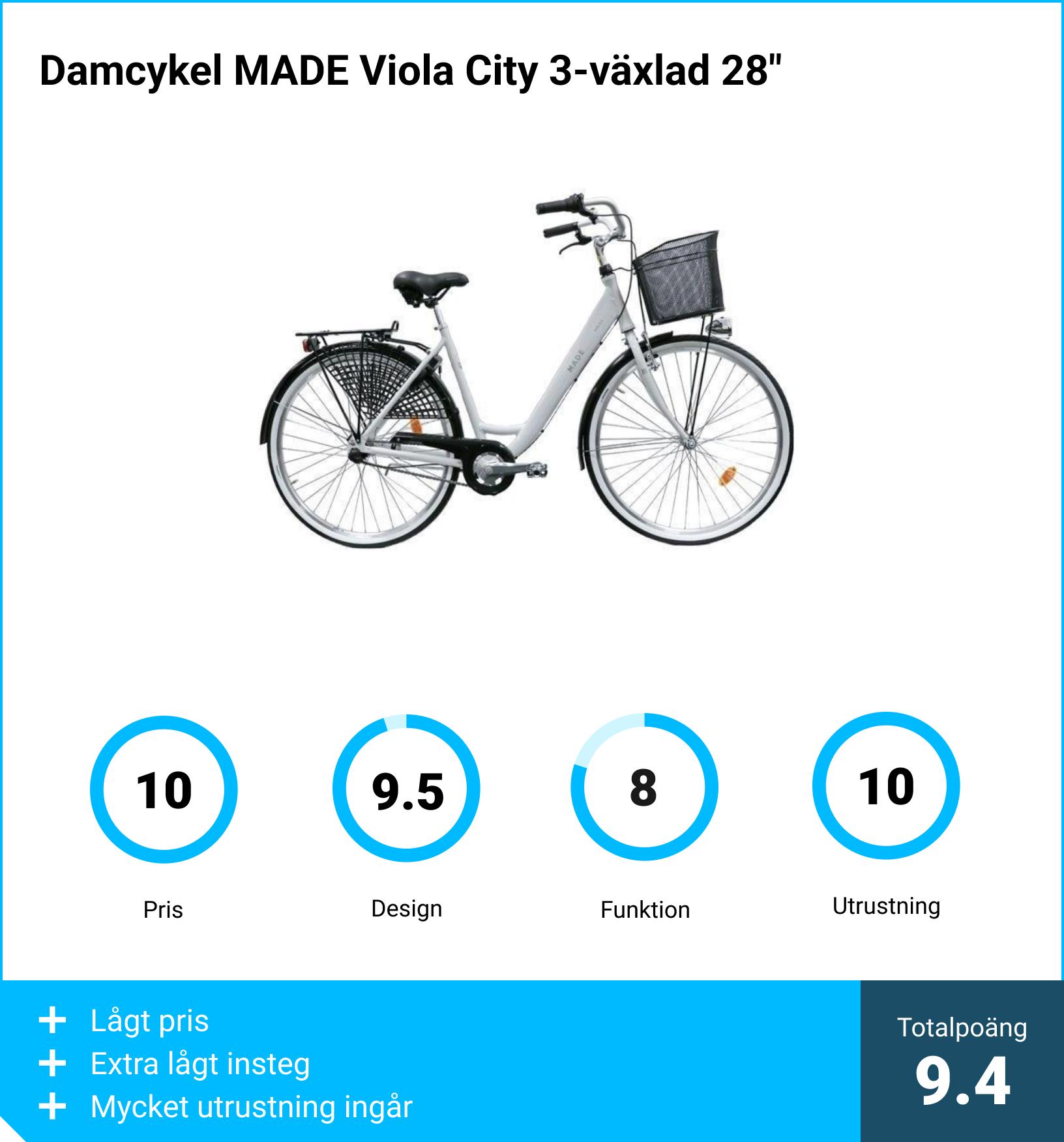 Damcykel bäst i test - Damcykel MADE Linde 7-växlad 28"