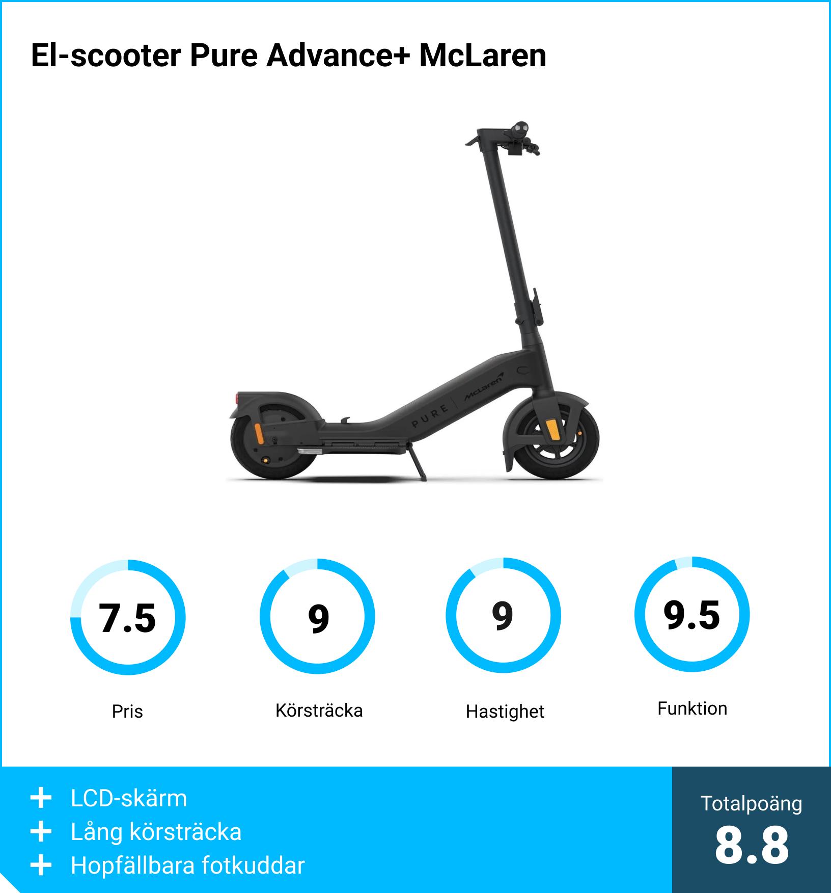 El-scooter Pure Advance+ McLaren