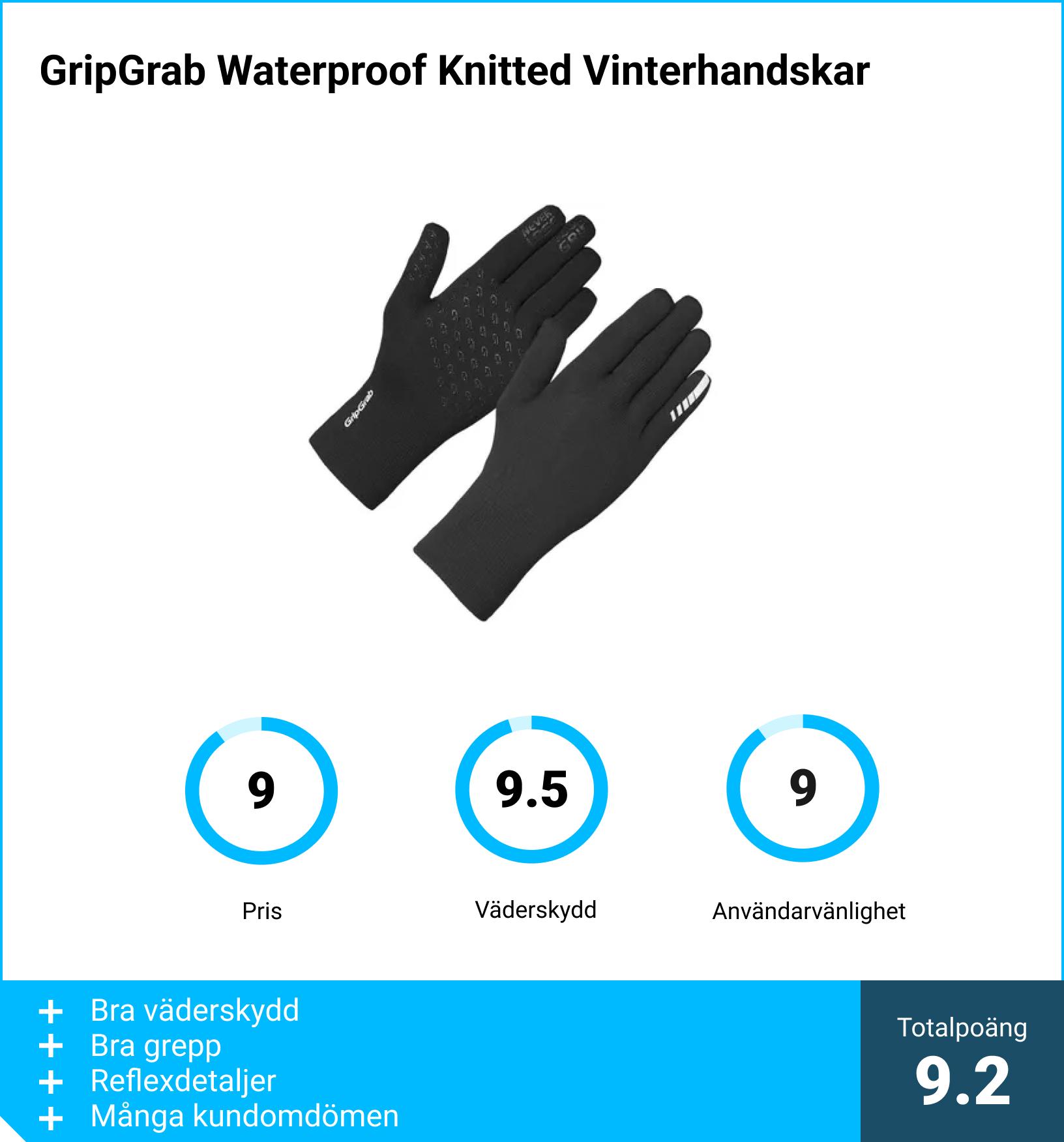 GripGrab Waterproof Knitted Vinterhandskar GripGrab Waterproof Knitted Vinterhandskar