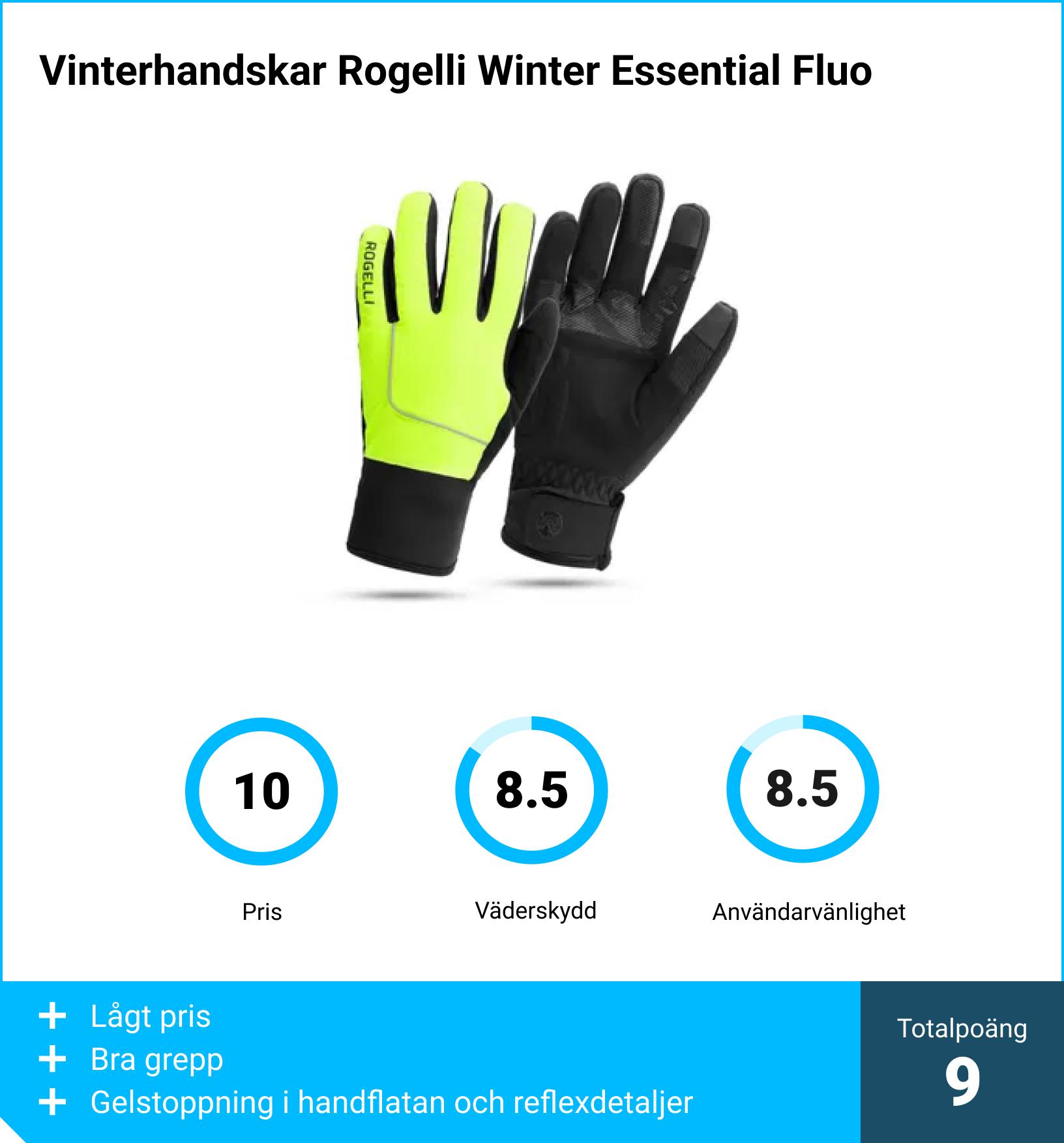 Vinterhandskar Rogelli Winter Essential Fluo Vinterhandskar Rogelli Winter Essential Fluo