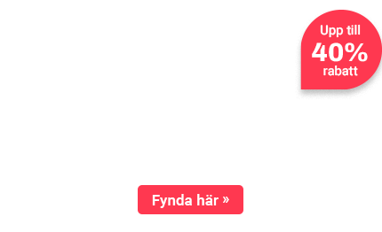 Text: Fynda cykel till superpris - upp till 40% rabatt