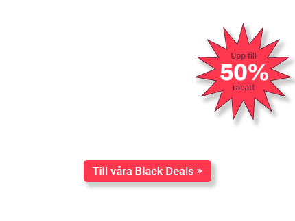 Text: Cykel upp till 50% rabatt på Black Weeks